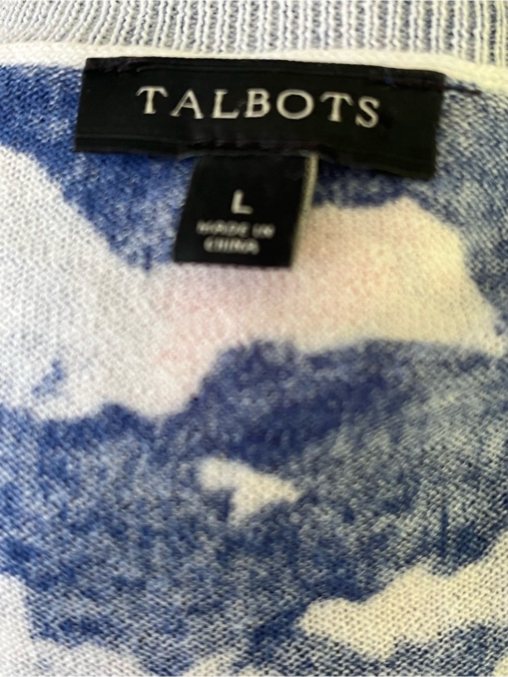 TALBOTS Sailboat Regatta Cotton Cardigan Size Large  Nautical - Picture 11 of 13